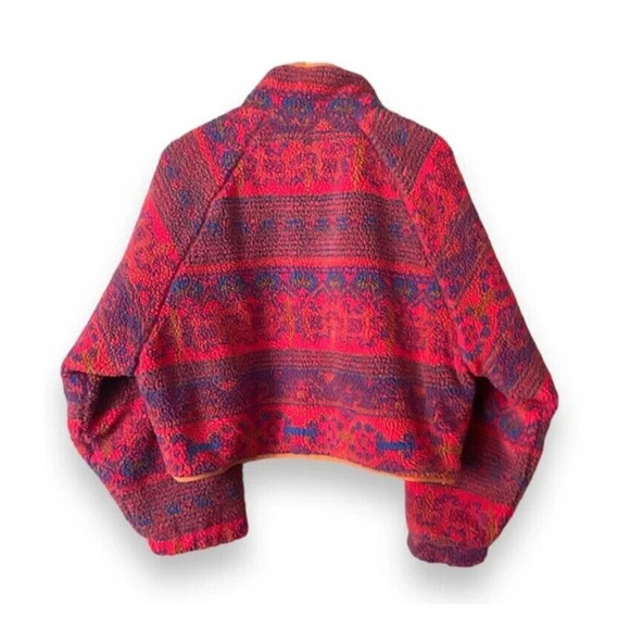 NWT Blank NYC Aztec Print Sherpa Snap Up Bomber Jacket Womens XL - Picture 3 of 7